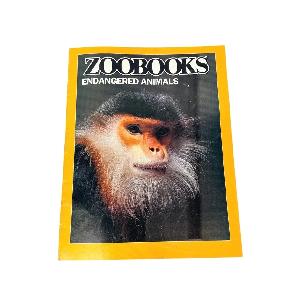 Vintage Zoobooks Magazine Endangered Animals Educational Science Book Nature 90s